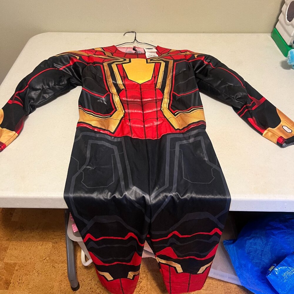 Two Spiderman costumes